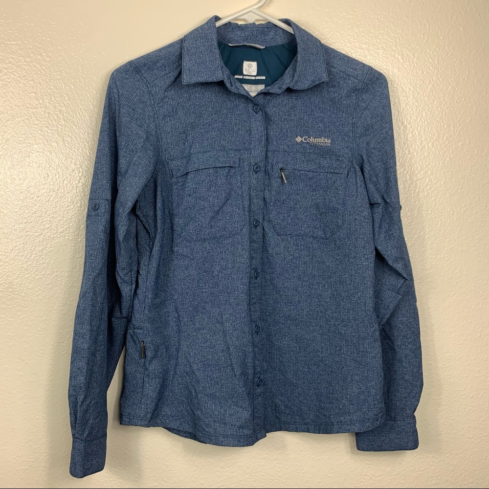Columbia blue button down